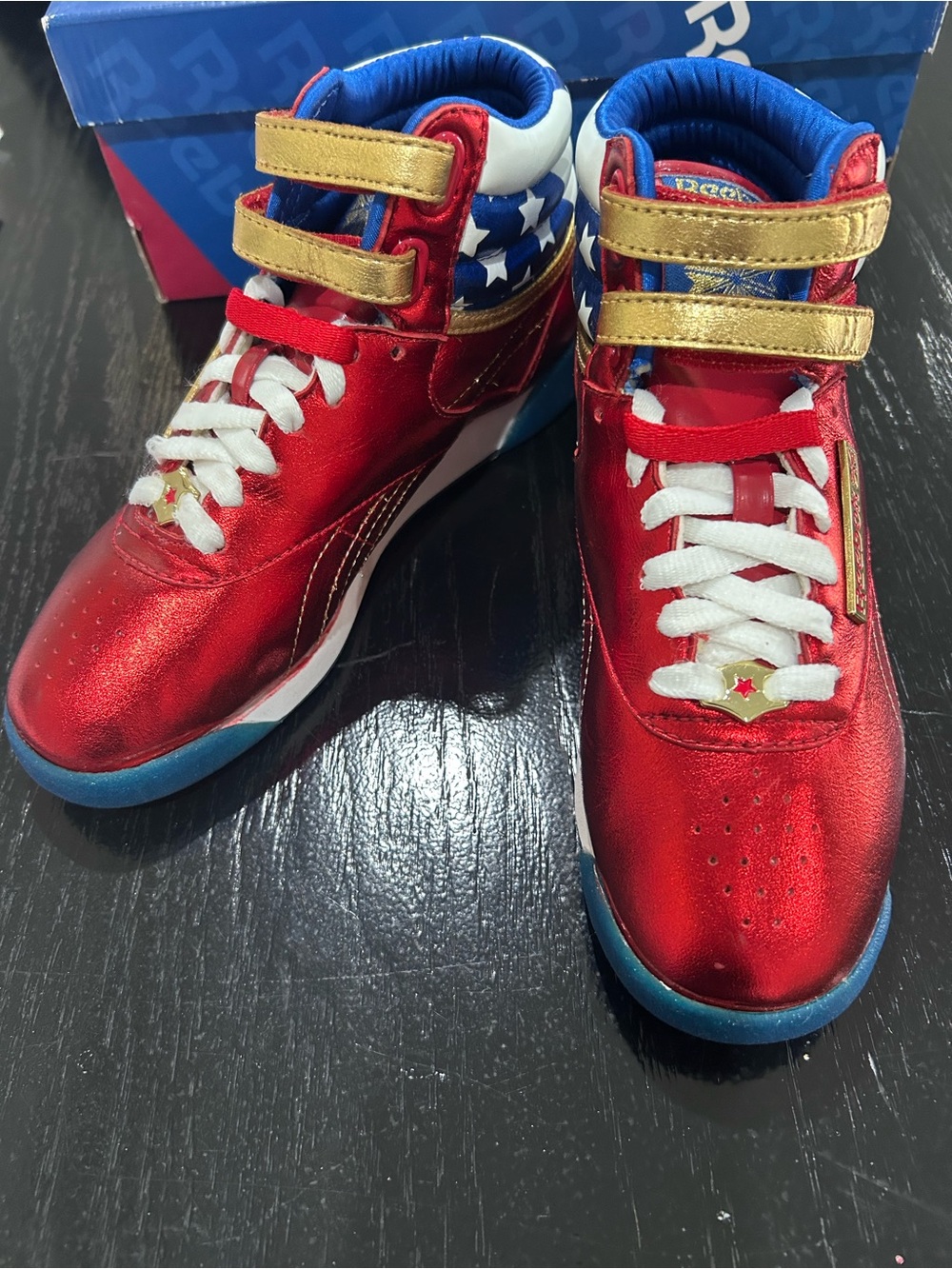 Reebok “Femme Fatale” High-Top Sneakers Sz-5